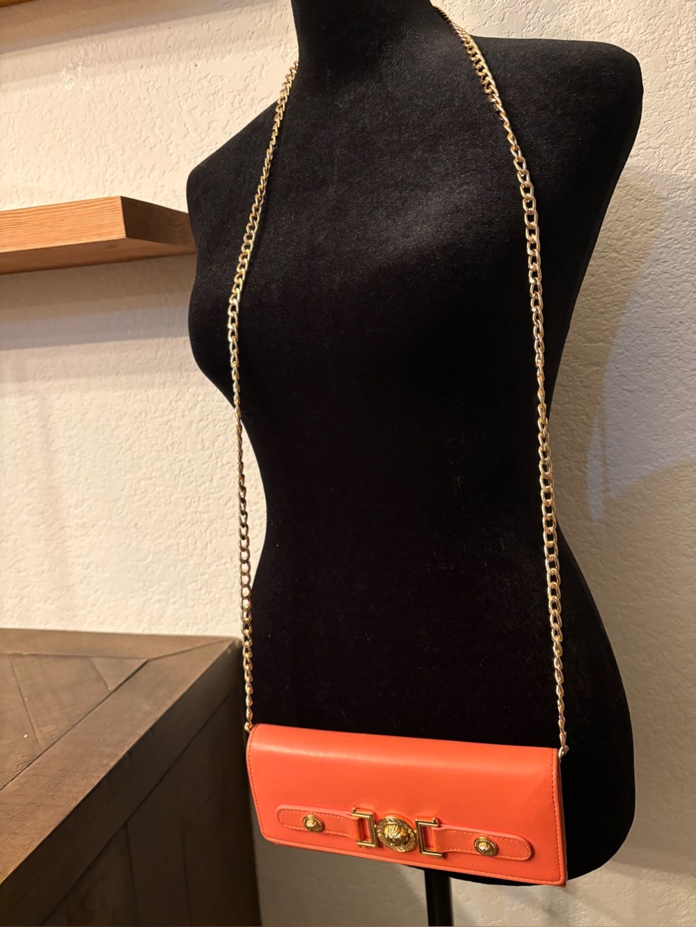 Versace Medusa Leather Continental Wallet โ Coral/Salmon Pink โ Made in Italy - Picture 15 of 15